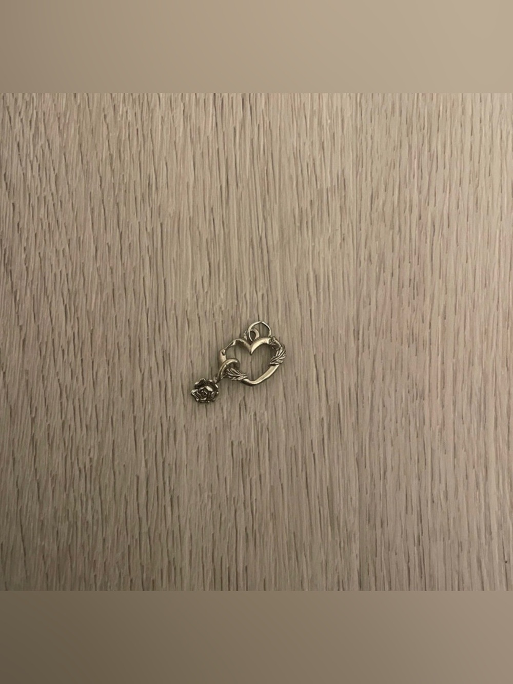 Heart/flower charm